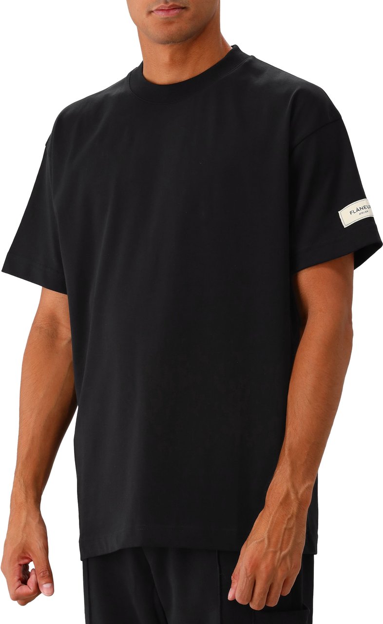 FLÂNEUR Atelier T-Shirt | Black Zwart