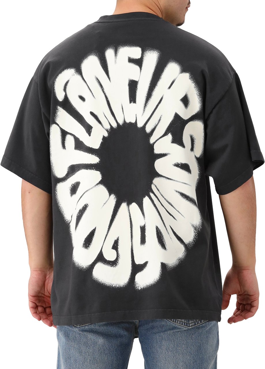 FLÂNEUR Flâneur T-shirt Zwart Sounds Good Washed Zwart