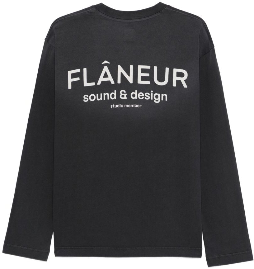 FLÂNEUR T-Shirts And Polos Black Donkergrijs