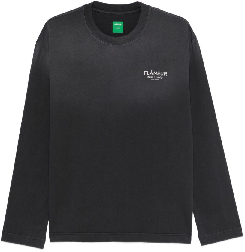 FLÂNEUR T-Shirts And Polos Black Donkergrijs