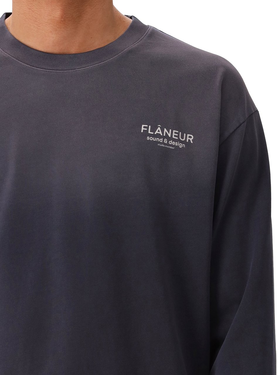 FLÂNEUR Flâneur Longsleeve Zwart Sound & Design Zwart