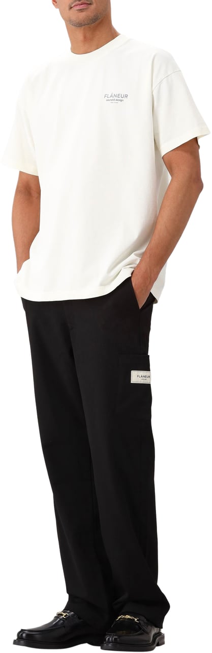 FLÂNEUR Flâneur T-shirt Wit Sound & Design Wit