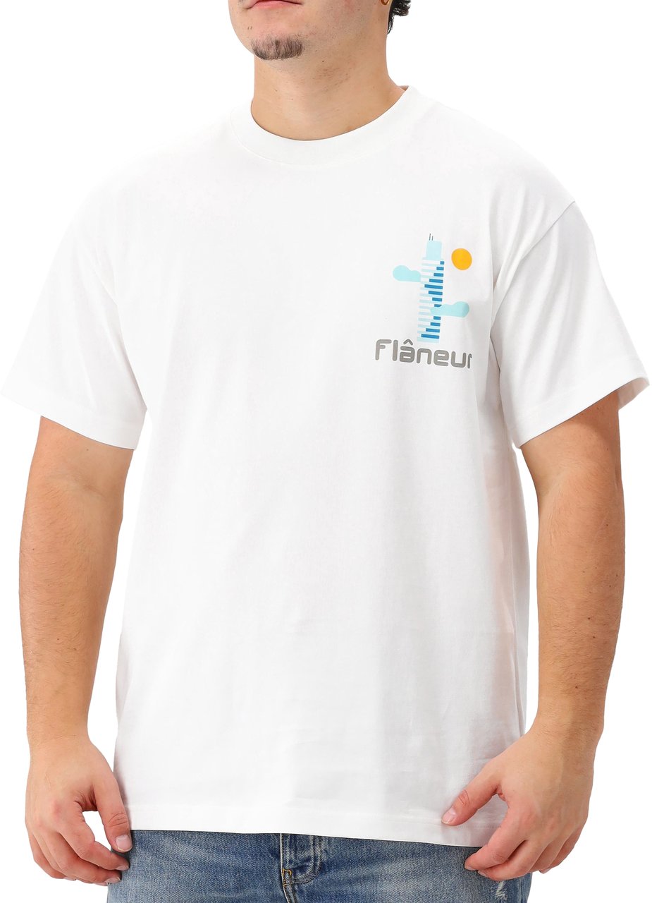 FLÂNEUR Flâneur T-shirt Wit Festival Map Wit
