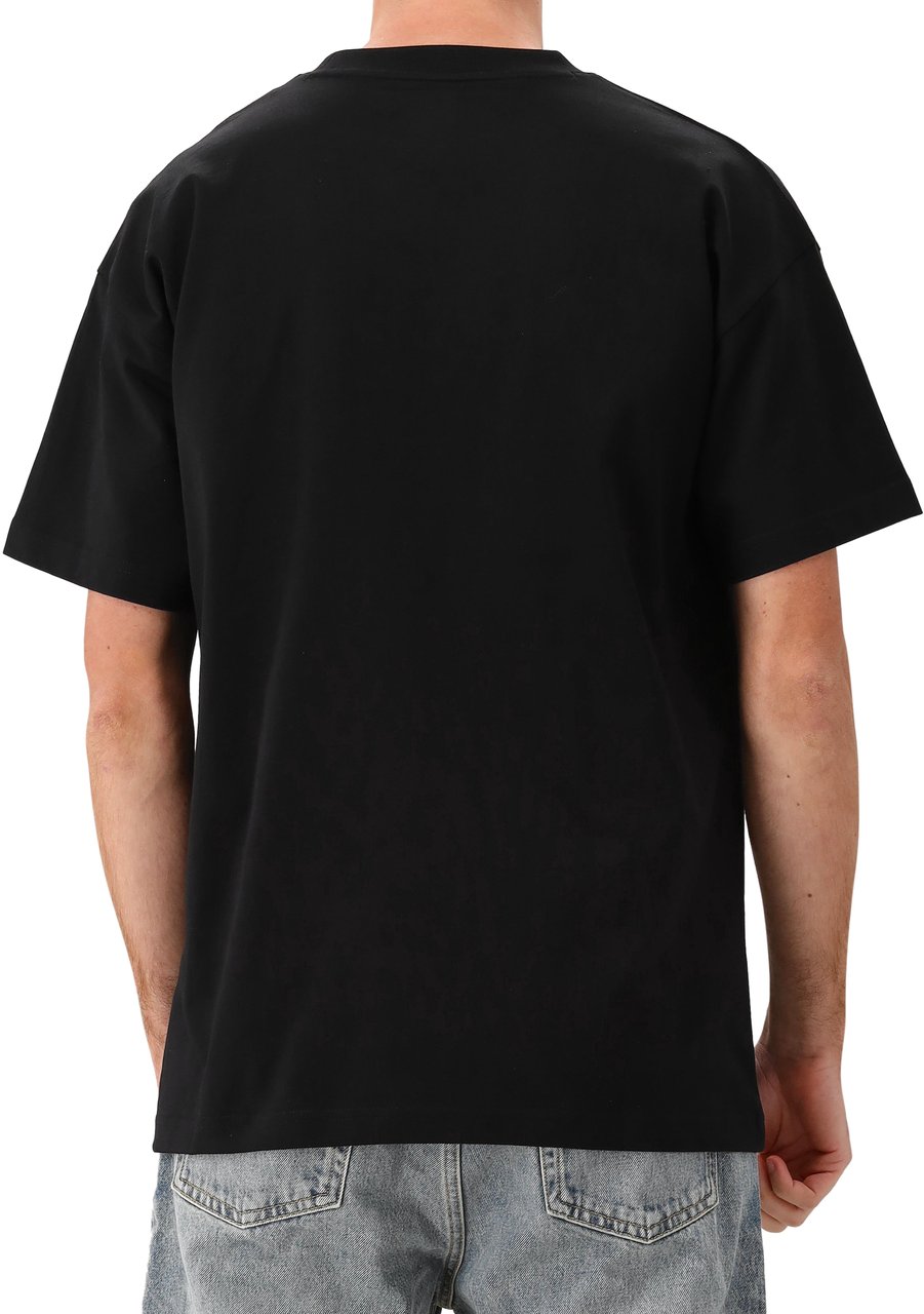 FLÂNEUR Flâneur T-shirt Zwart Organic Flower Zwart