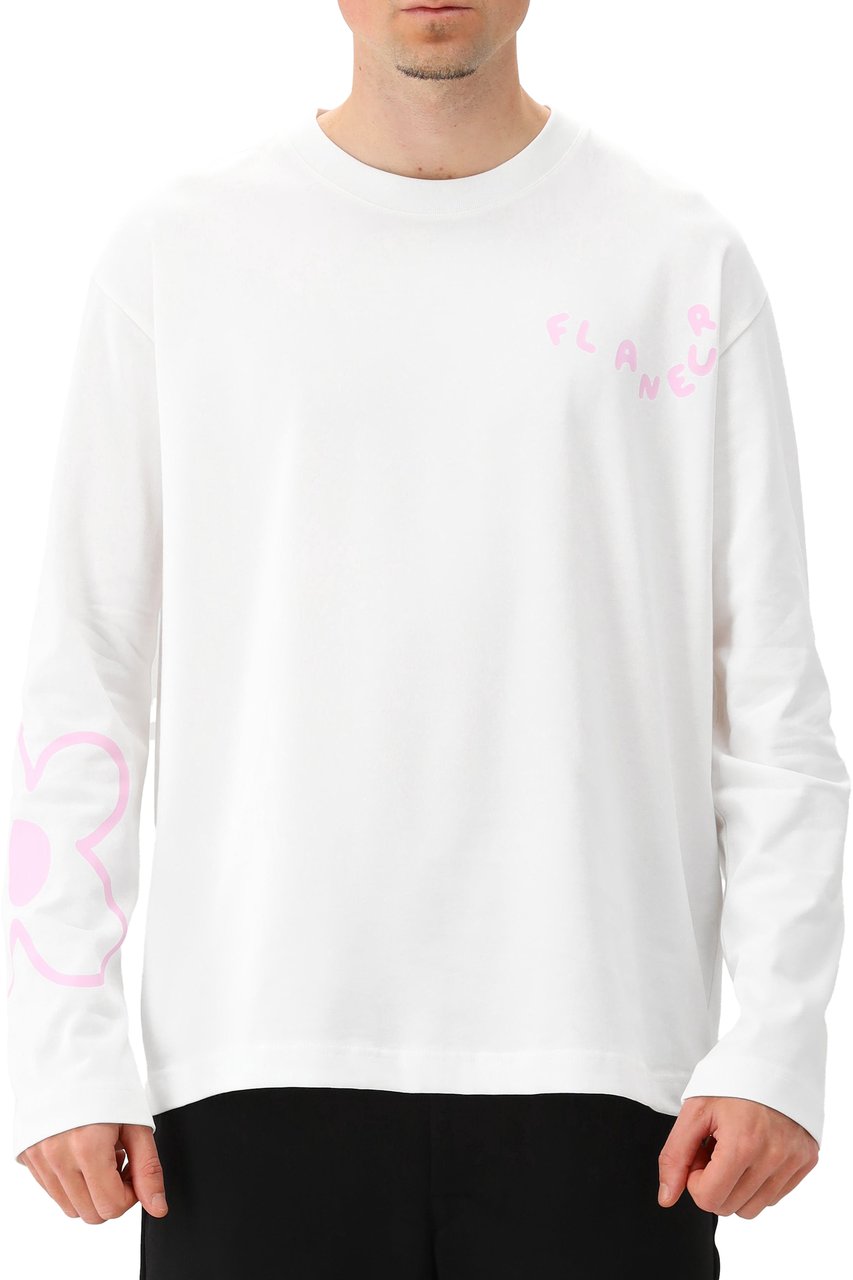 Flâneur Longsleeve Wit Blossom Wit