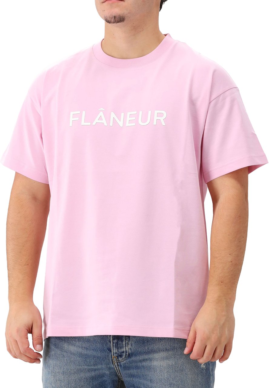 FLÂNEUR Flâneur T-shirt Roze Printed Logo Roze