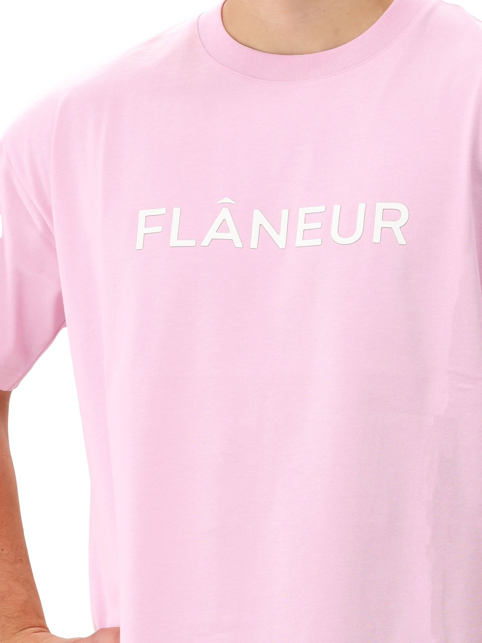 FLÂNEUR Flâneur T-shirt Roze Printed Logo Roze
