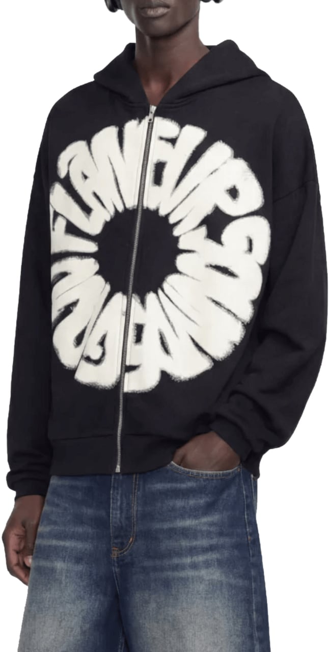 FLÂNEUR Sounds Good Zip-Up Zwart Zwart