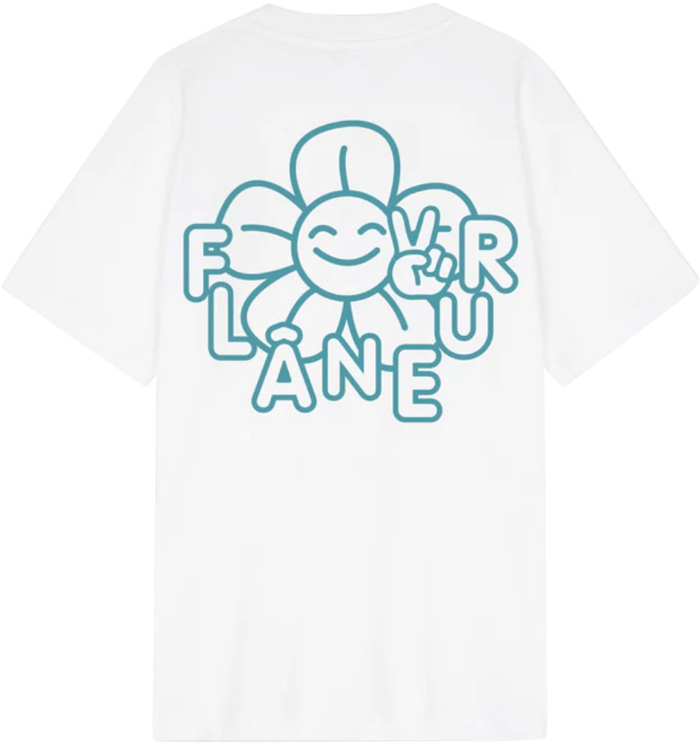 FLÂNEUR Happy Flower T-Shirt WHITE Wit