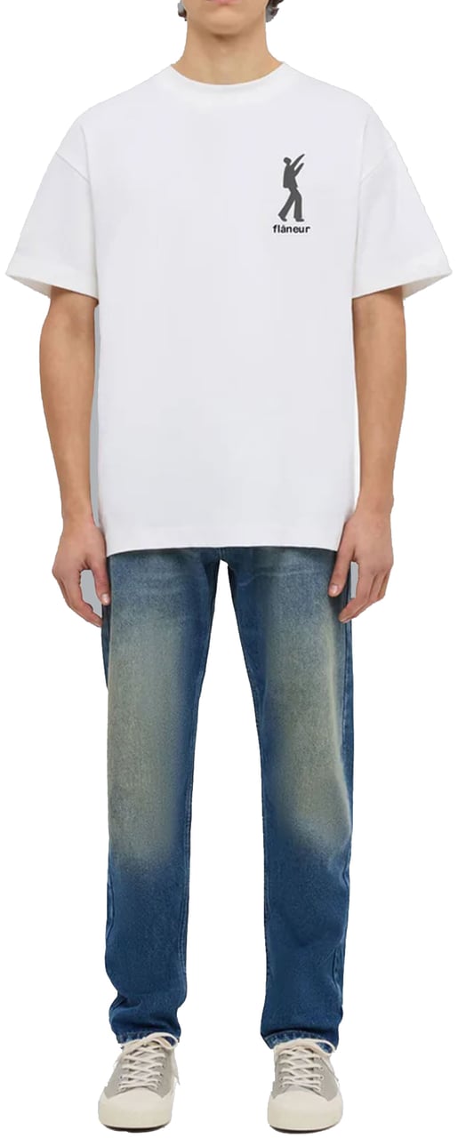 FLÂNEUR INFLATABLES PRINT T-SHIRT WHITE Wit
