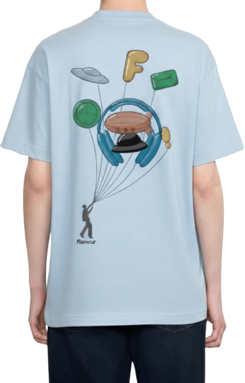 FLÂNEUR Inflatables T-Shirt LIGHT BLUE Blauw