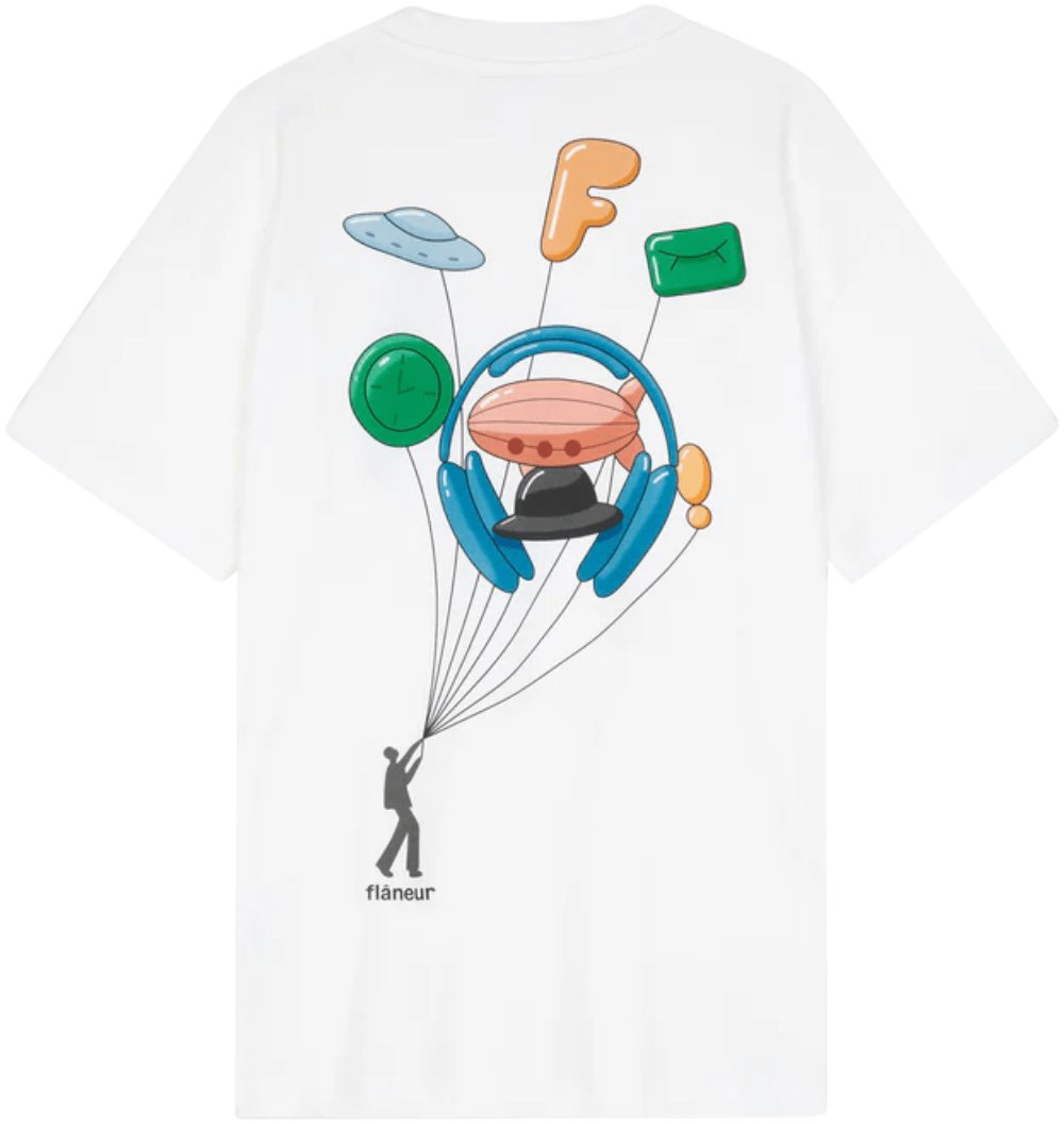 FLÂNEUR Inflatables T-Shirt WHITE Wit