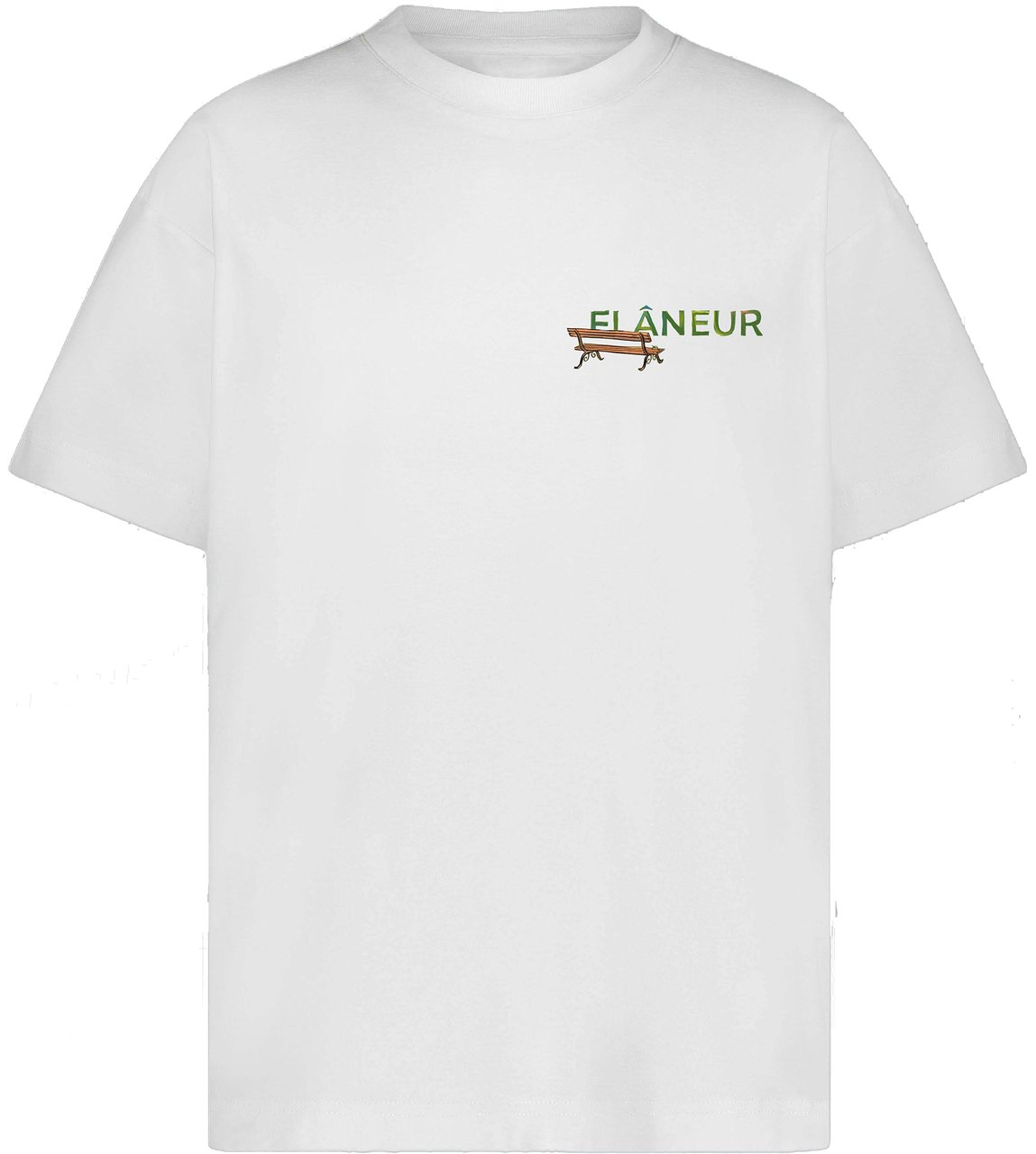 FLÂNEUR LANTERNS OF LOVE PRINT T-SHIRT WHITE Wit