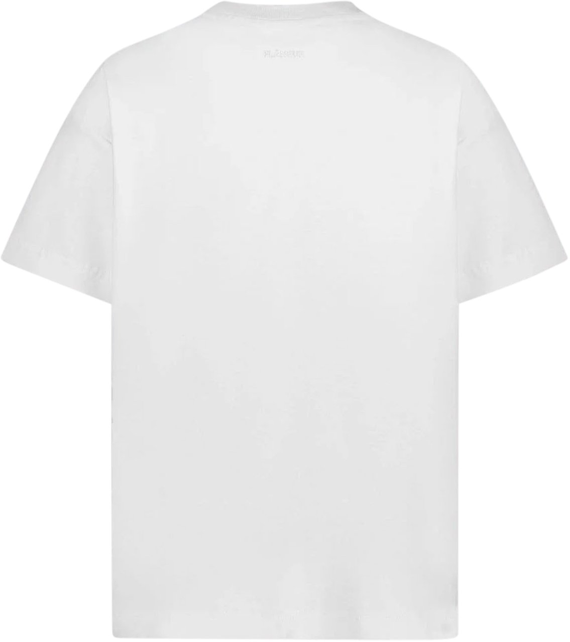 FLÂNEUR ORGANIC FLOWER LOGO T-SHIRT WHITE Wit
