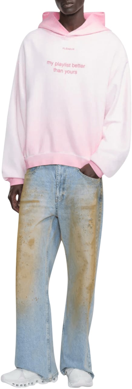FLÂNEUR Playlist Hoodie VERWASSEN ROZE Roze