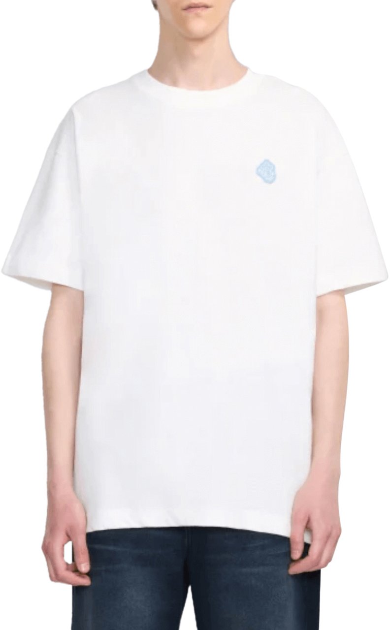 FLÂNEUR Rubber Blossom T-Shirt WHITE Wit