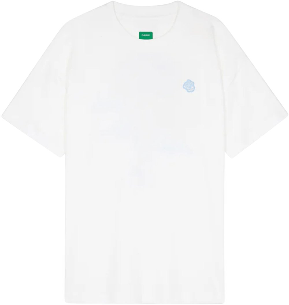 FLÂNEUR Rubber Blossom T-Shirt WHITE Wit