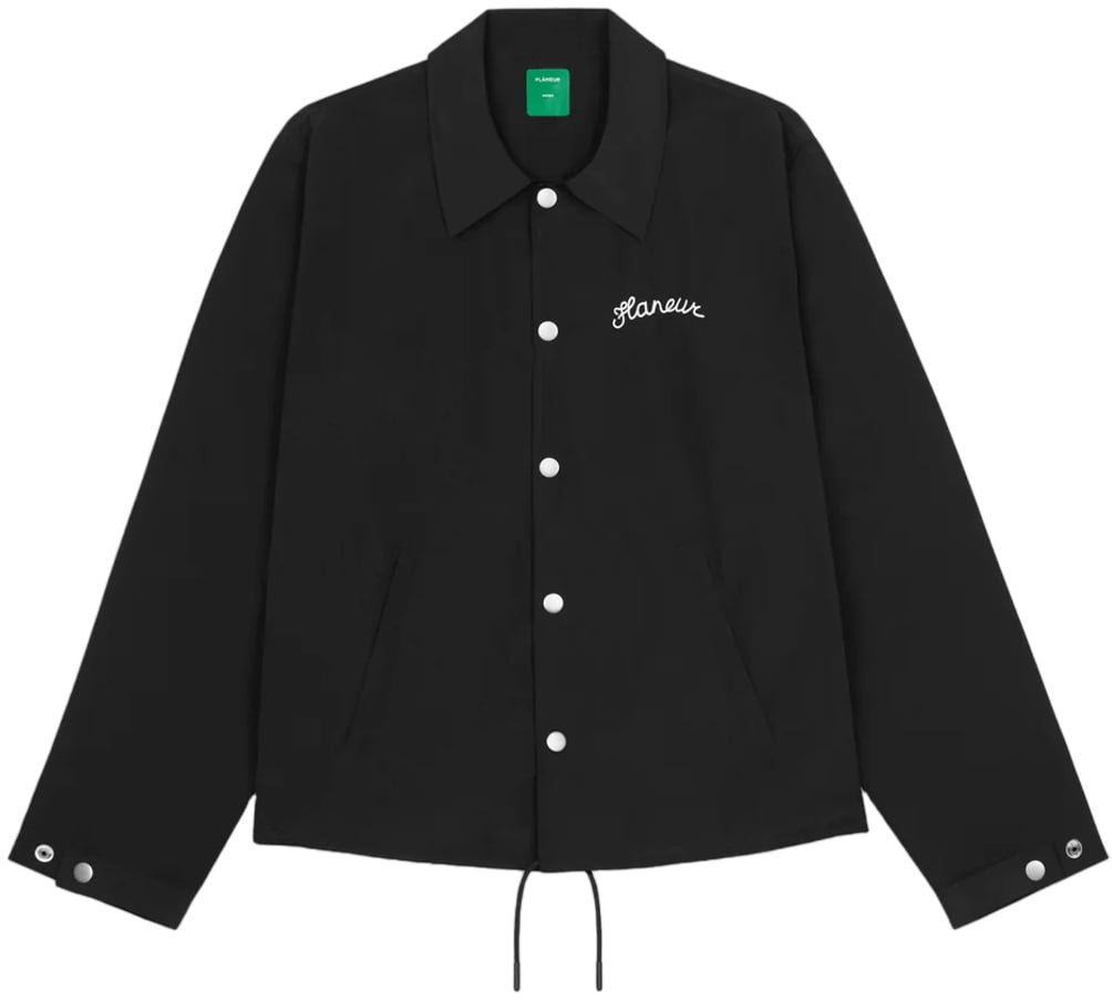 FLÂNEUR Signature Coach-jas in zwart. Zwart