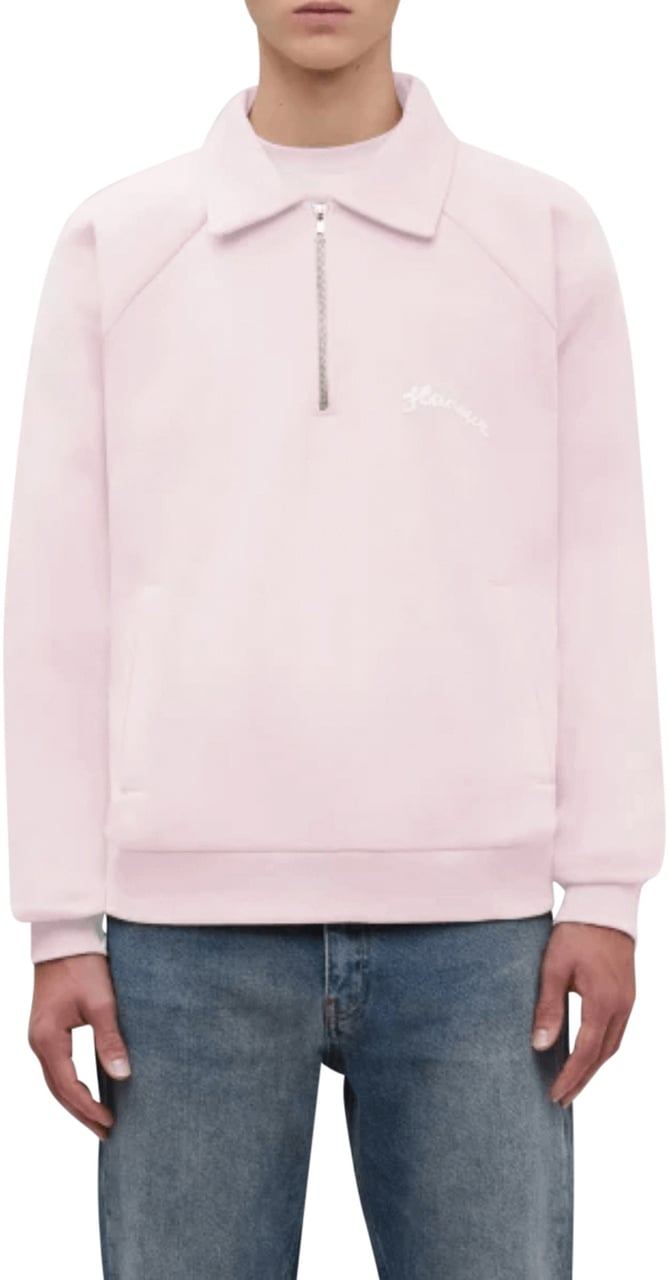 FLÂNEUR Signature Raglan Half Zip ROZE Roze