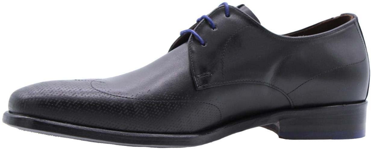 Floris van Bommel Veterschoen Black Zwart