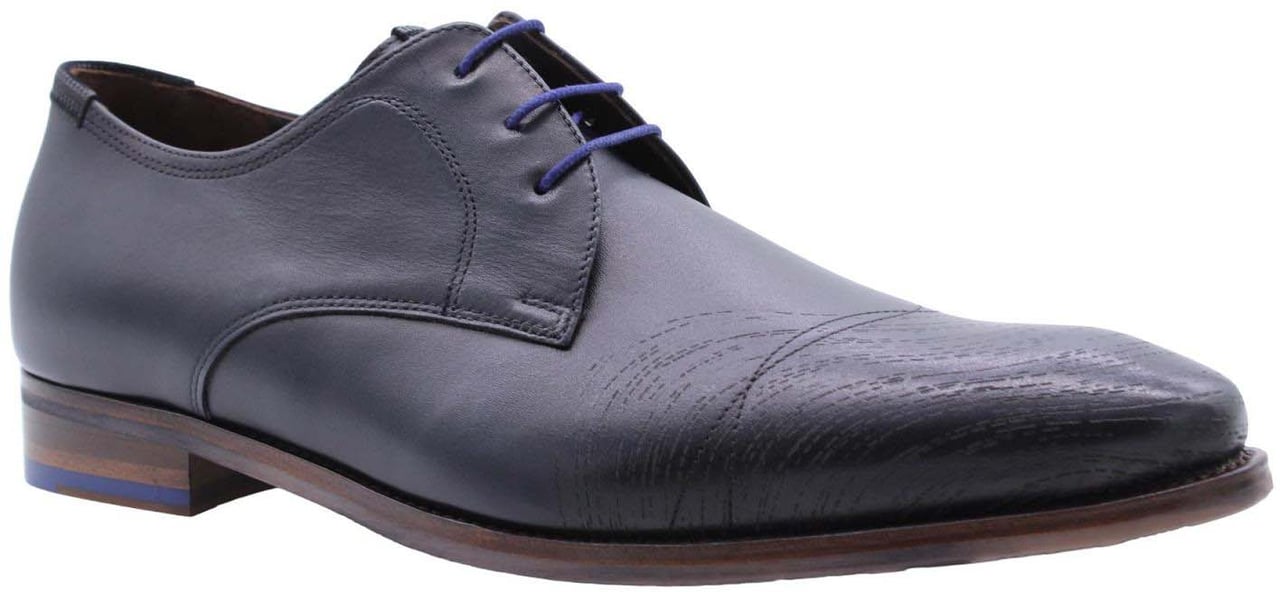 Floris van Bommel Veterschoen Blue Blauw