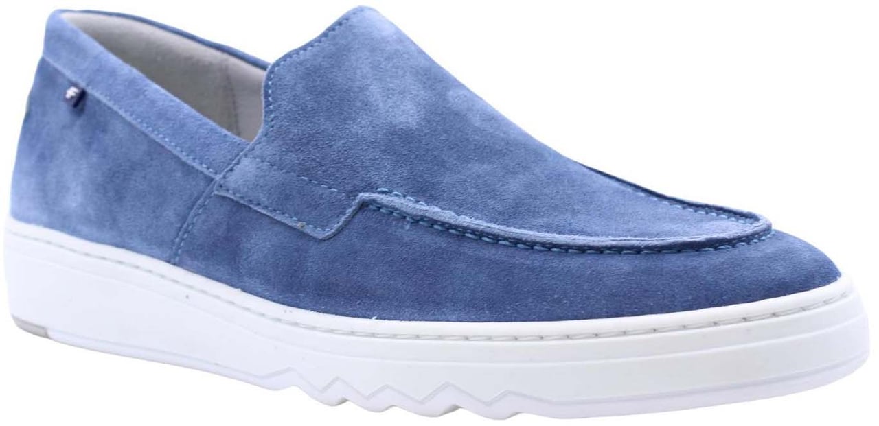 Floris van Bommel Mocassin Blue Blauw