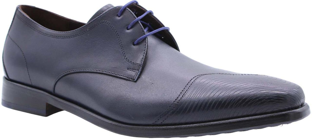 Floris van Bommel Veterschoen Blue Blauw
