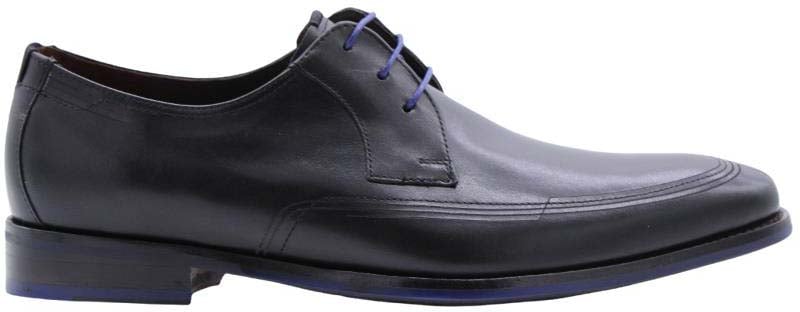 Floris van Bommel Veterschoen Black Zwart