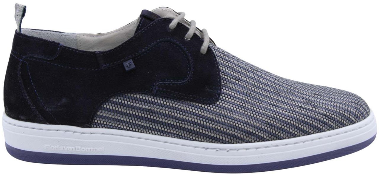 Floris van Bommel Veterschoen Blue Blauw