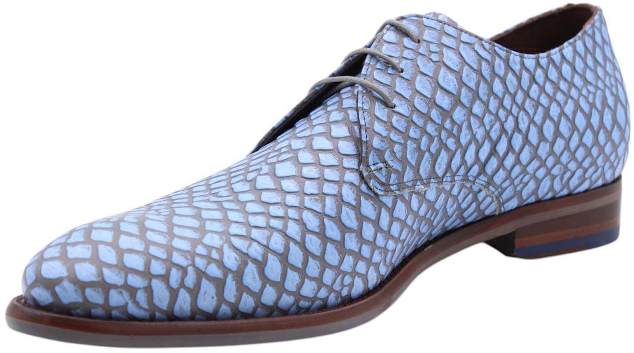 Floris van Bommel Veterschoen Blue Blauw