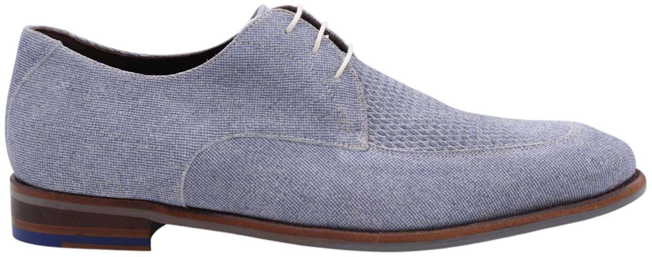 Floris van Bommel Veterschoen Blue Blauw