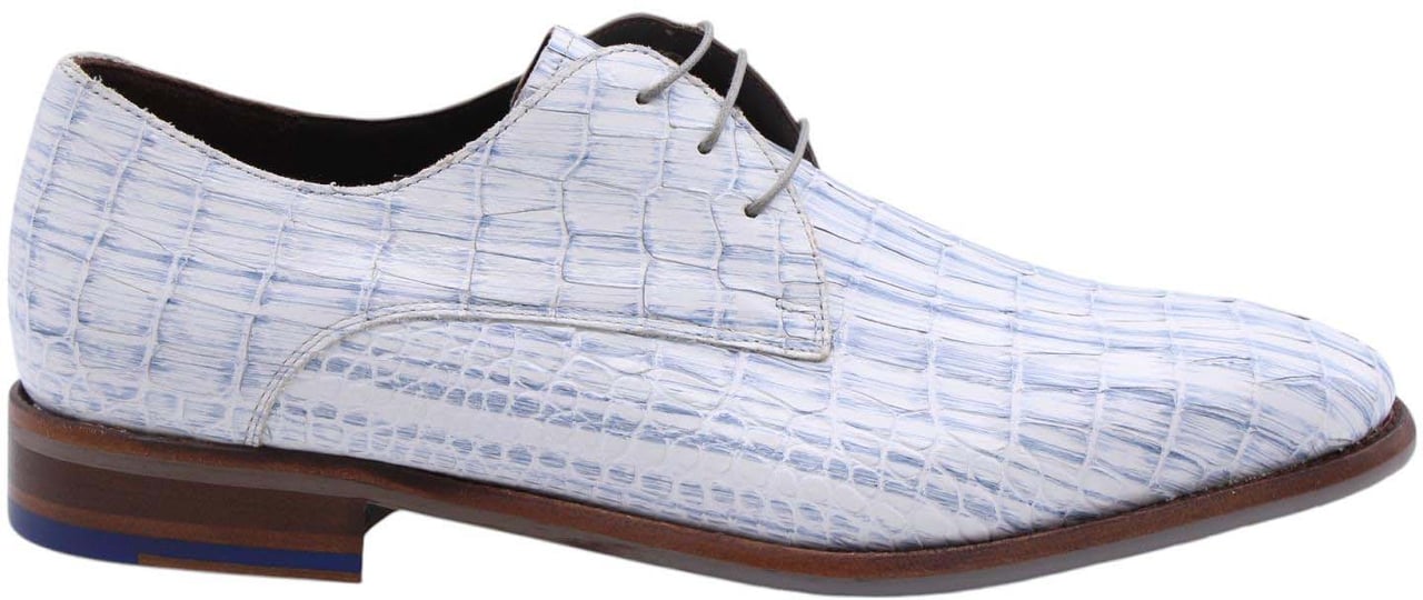 Floris van Bommel Veterschoen Blue Blauw