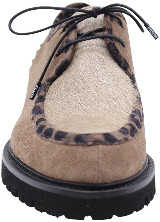 Floris van Bommel Veterschoen Beige Beige