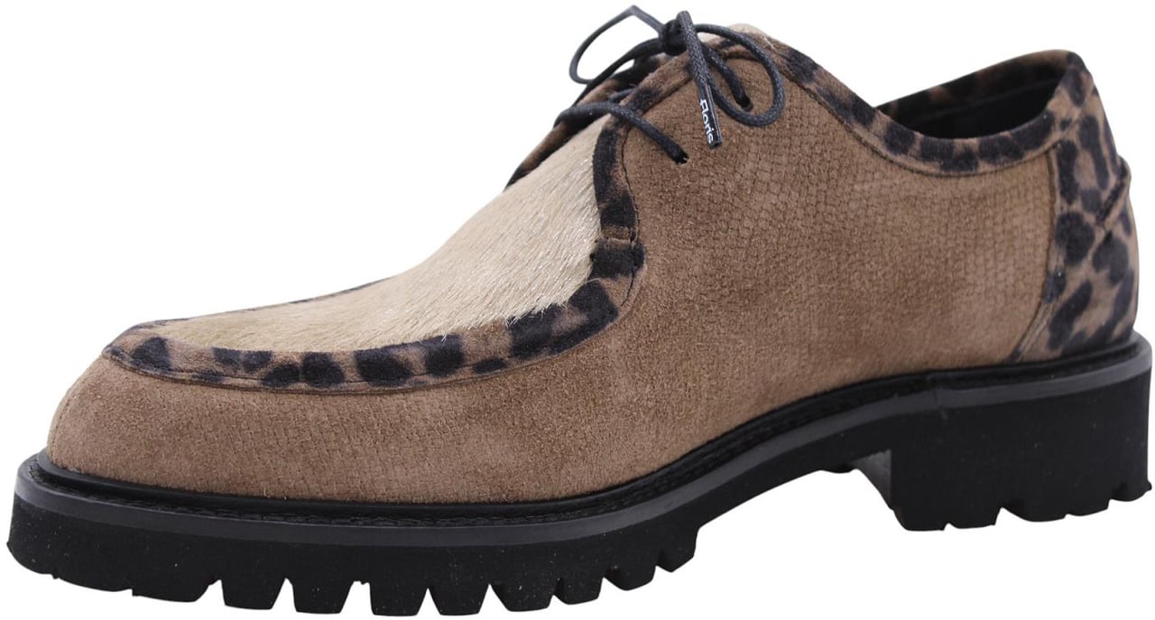 Floris van Bommel Veterschoen Beige Beige