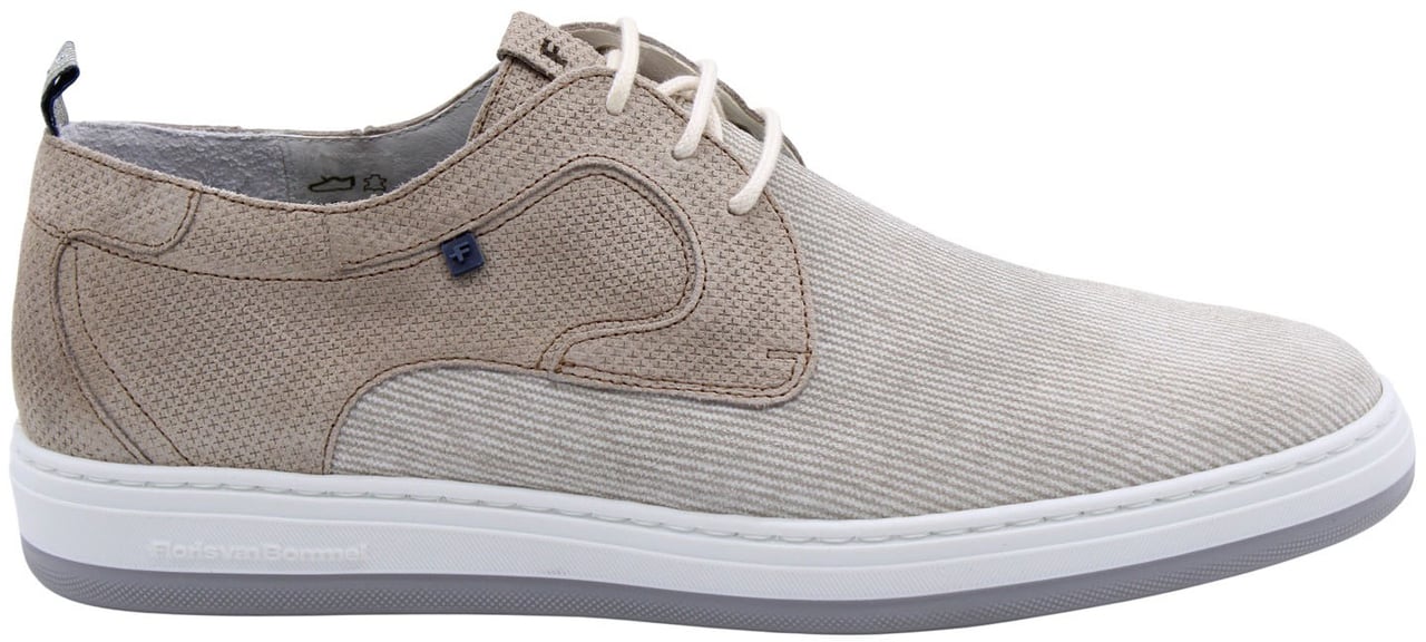 Floris van Bommel Veterschoen Beige Beige