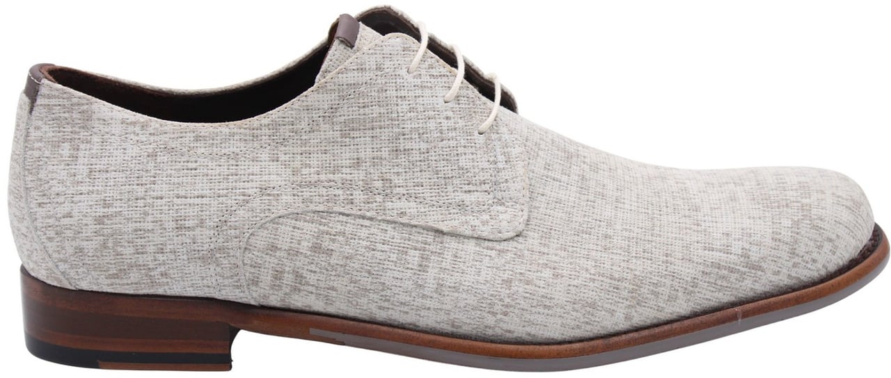 Floris van Bommel Veterschoen Beige Beige