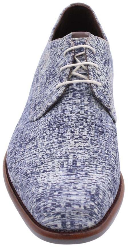 Floris van Bommel Veterschoen Blue Blauw