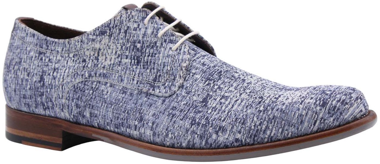 Floris van Bommel Veterschoen Blue Blauw