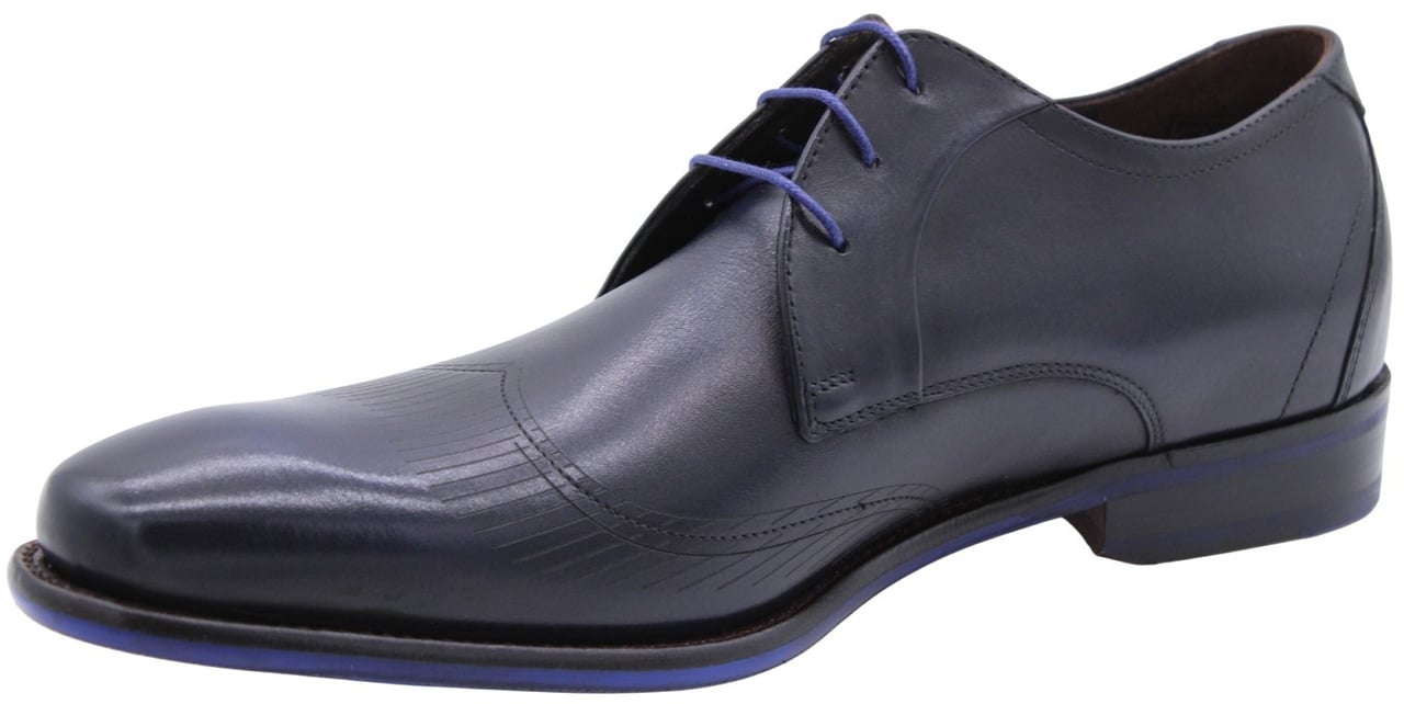 Floris van Bommel Veterschoen Blue Blauw