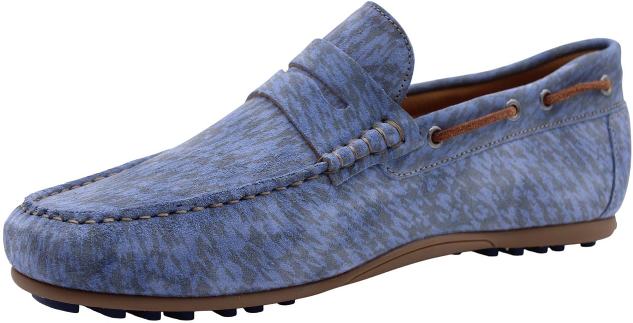 Floris van Bommel Mocassin Blue Blauw