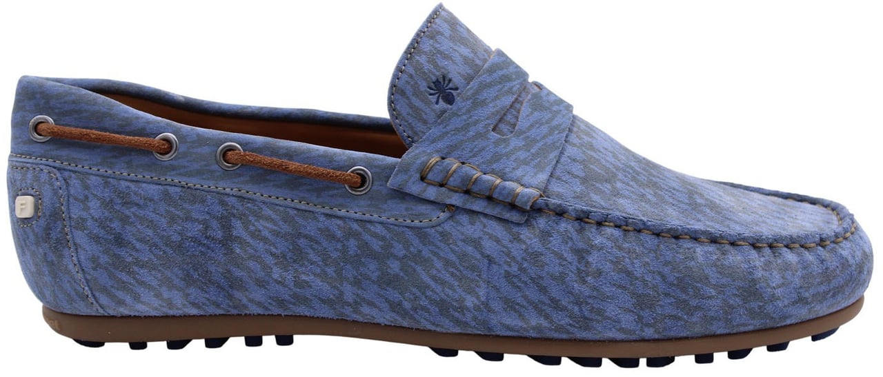 Floris van Bommel Mocassin Blue Blauw