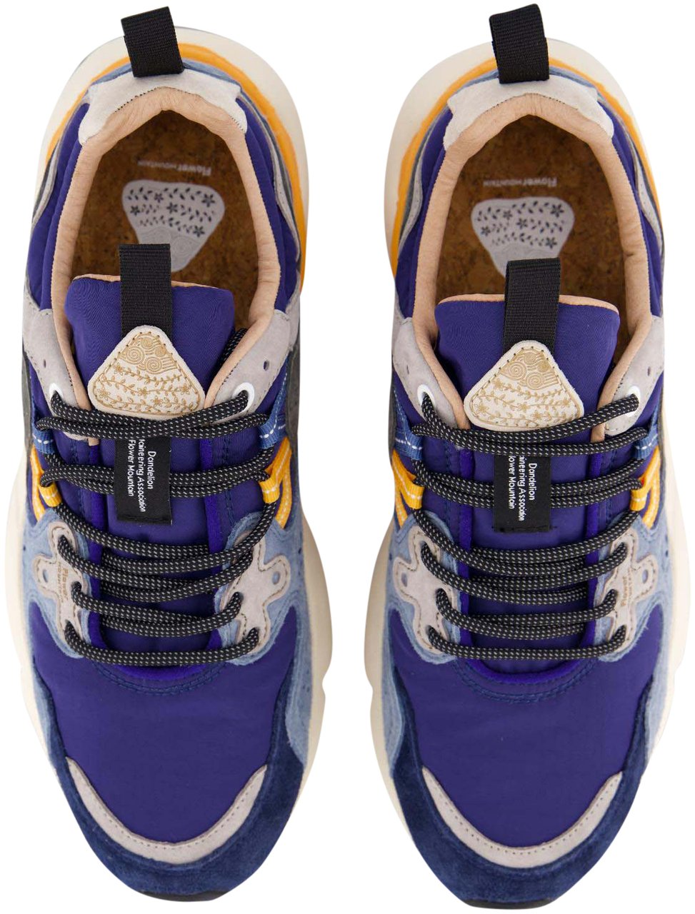 Flower Mountain Heren Yamano 3 Sneaker Blauw Blauw
