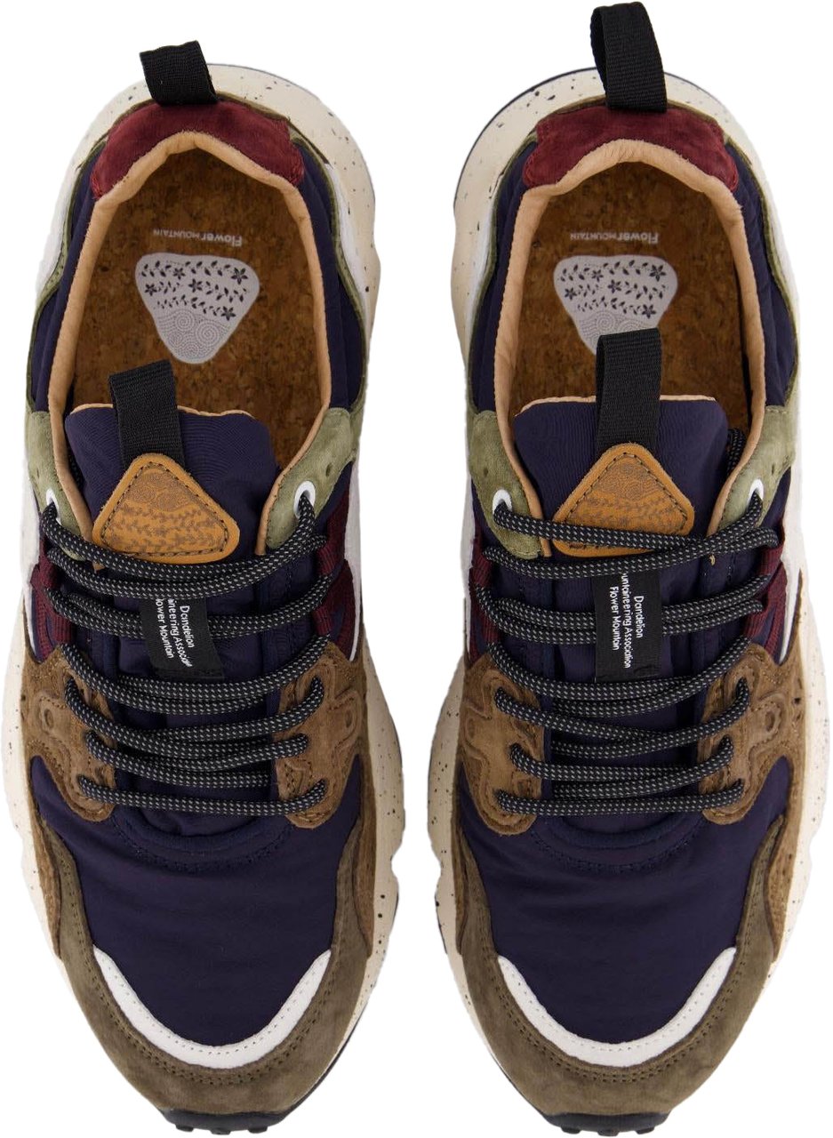 Flower Mountain Heren Yamano 3 Sneaker Groen/Bruin Groen