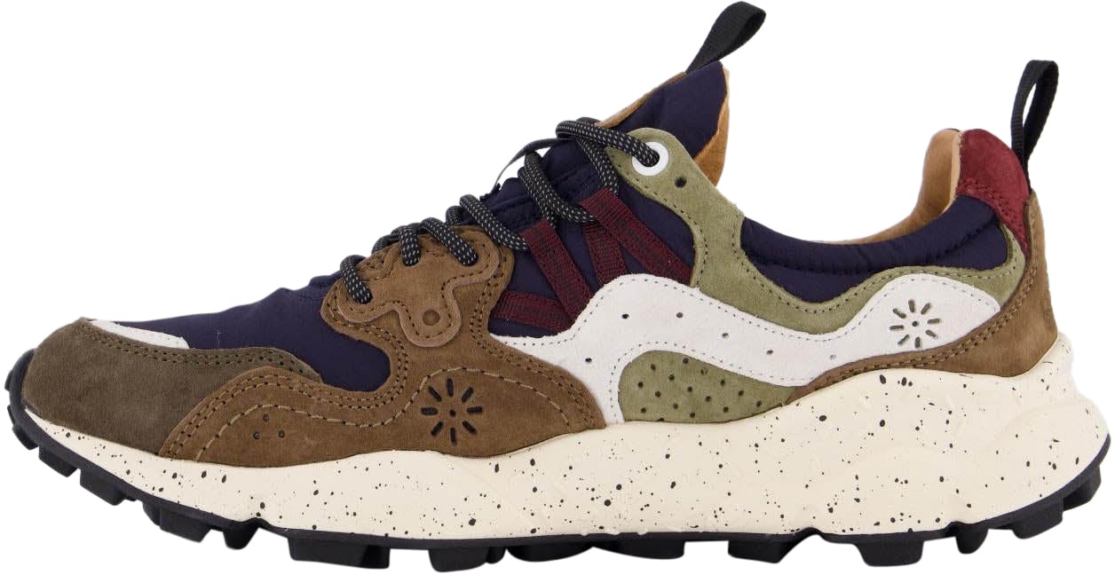 Flower Mountain Heren Yamano 3 Sneaker Groen/Bruin Groen