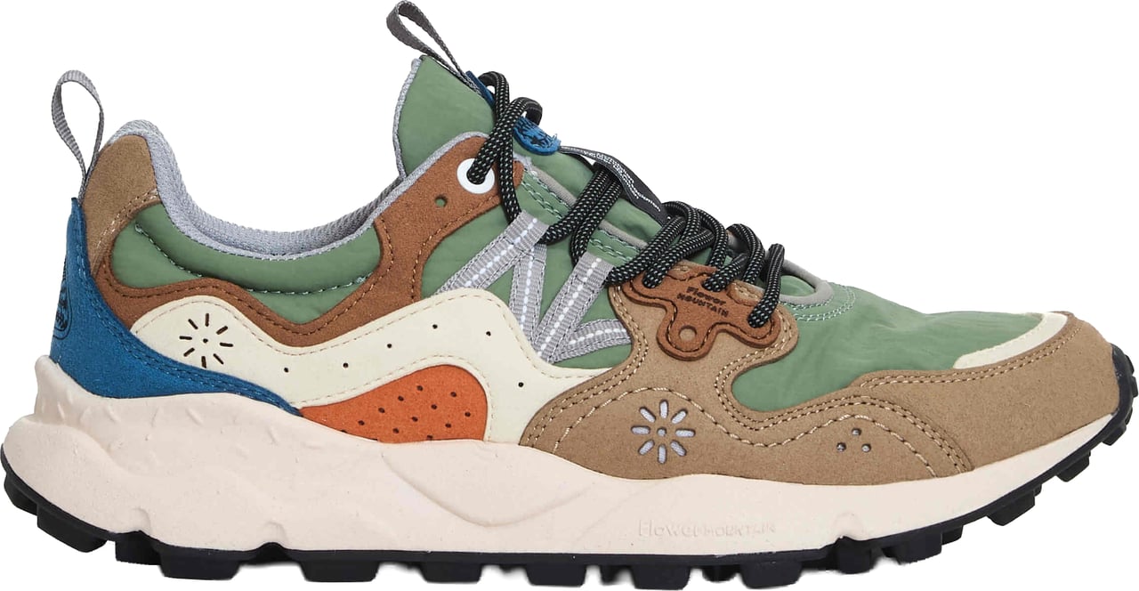 Flower Mountain Yamano Camoscio Beige Arancio E Blu Beige