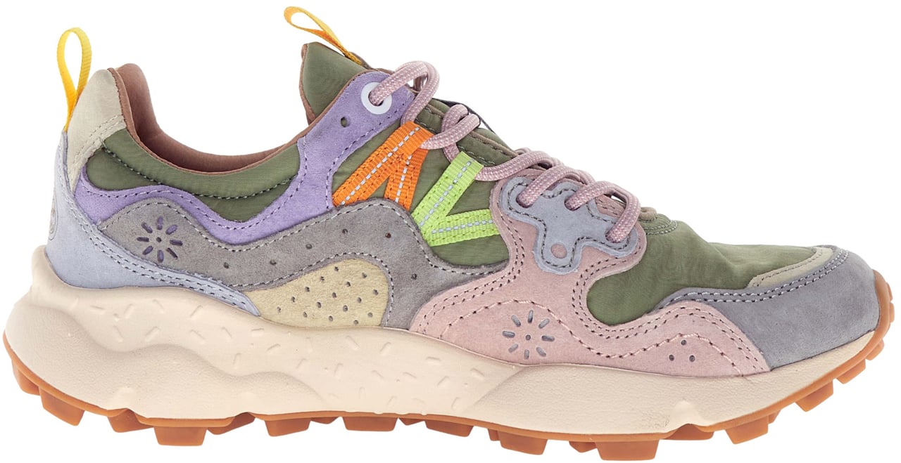 Flower Mountain Sneaker Flower Mountain modello Yamano 3 grigio chiaro verde salvia Roze
