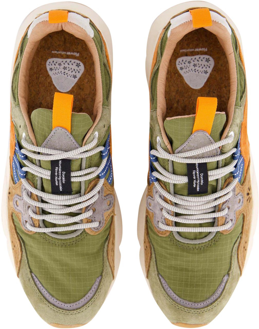 Flower Mountain Heren Yamano 3 Sneaker Groen Groen