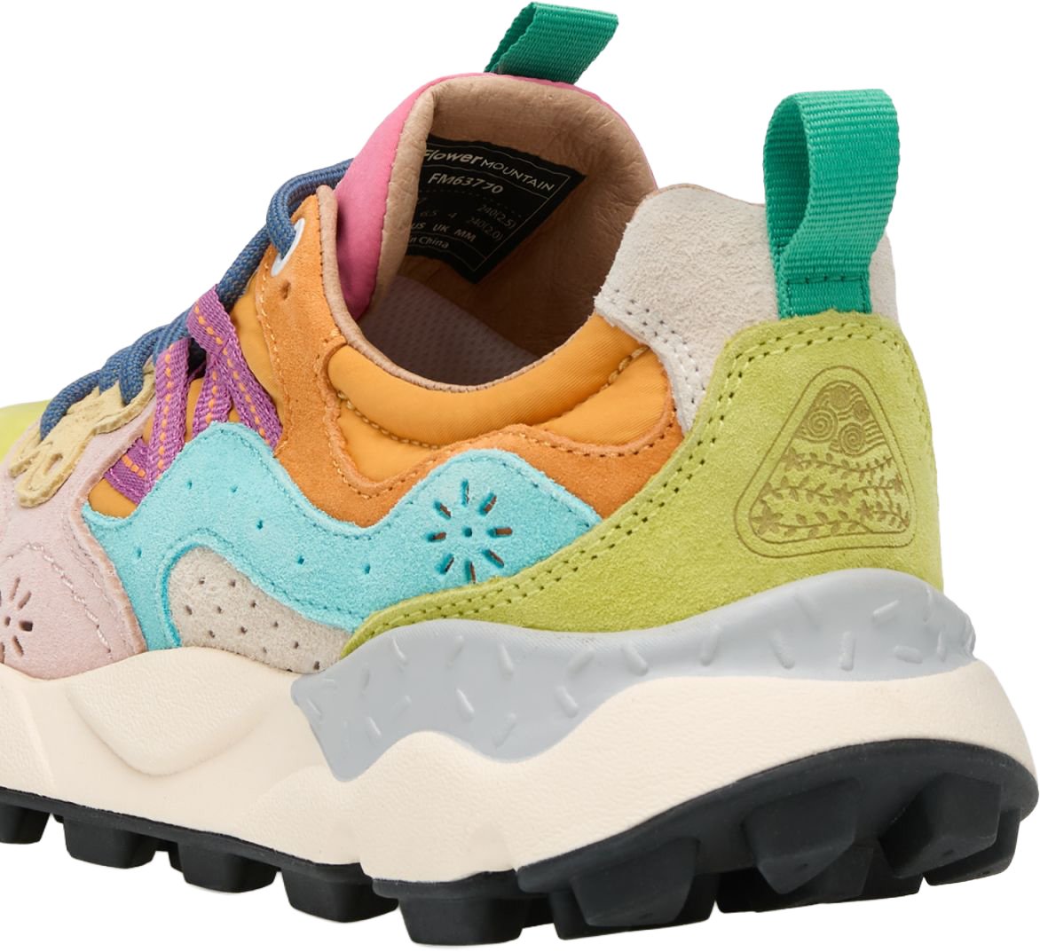 Flower Mountain Sneakers Yellow-Light Lime-Pink Divers