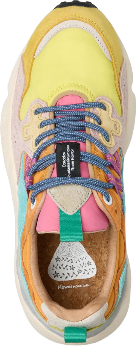 Flower Mountain Sneakers Yellow-Light Lime-Pink Divers