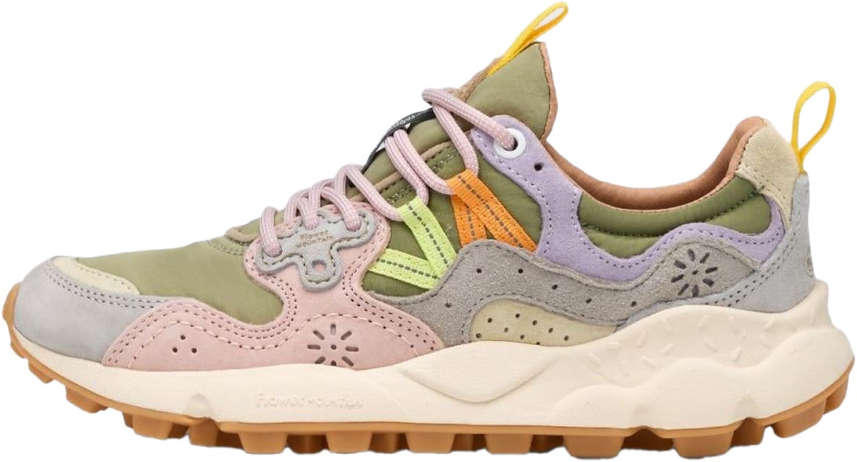Flower Mountain Dames Yamano 3 Sneaker Beige/Groen Beige